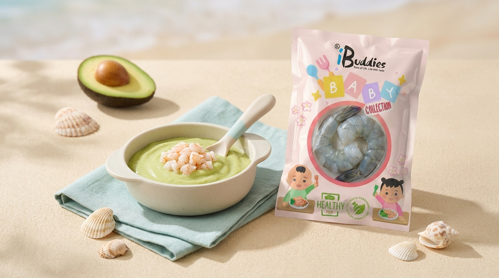 Vietnam Tiger Prawn Avocado Purée Baby Food (12m+) | iBuddies HK